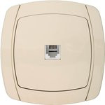 Розетка "CITY LIGHT" телефонная одинарная в сборе, цвет бежевый SV-54217-B Розетка "CITY LIGHT" телефонная одинарная в сборе, цвет бежевый SV-54217-B