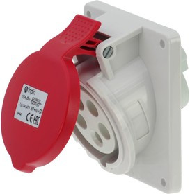 Встраиваемая наклонная розетка 16A/400V/3P+N+E/IP44, фланец 92x100 CA1473 Встраиваемая наклонная розетка 16A/400V/3P+N+E/IP44, фланец 92x100 CA1473