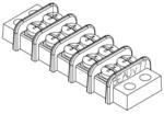0387700104, Barrier Terminal Blocks .375 BARRIER 04P 2-ROW LOPRO