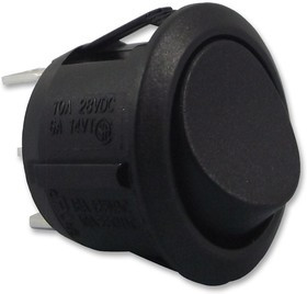 R13112CAAA, Rocker Switches SWITCH R13-112C BLACK