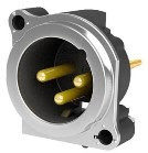 Seetronic SCADM3-V панельный разъём XLR, "папа", 3-контактный, вертикальная установка