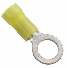 160296, Ring Tongue Terminal 10-12AWG Copper Yellow 30.1mm Tin Loose