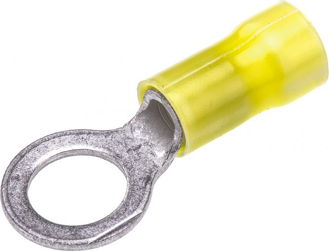 160296, Ring Tongue Terminal 10-12AWG Copper Yellow 30.1mm Tin Loose