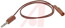 BU-2031-A-24-2, 10A Red Test lead, Male, 300V Rating - 0.6m Length