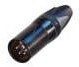 NC4MXX-BAG, XLR Connectors 4P MALE BLACK HOUSE SILVER CONTACTS