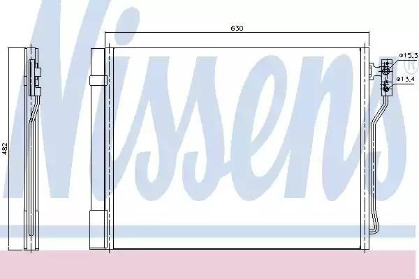 940370, Радиатор кондиционера 940370, Радиатор кондиционера