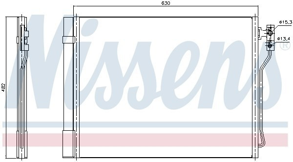 940370, Радиатор кондиционера 940370, Радиатор кондиционера