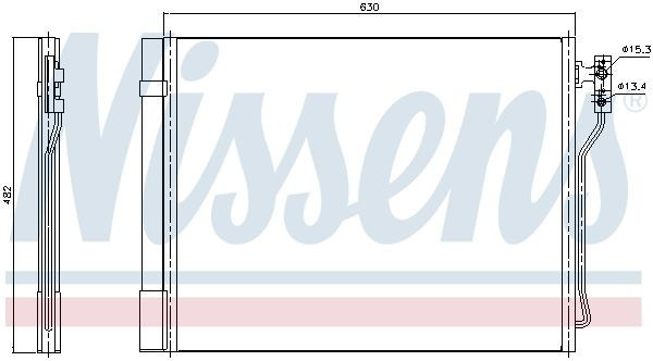 940370, Радиатор кондиционера 940370, Радиатор кондиционера