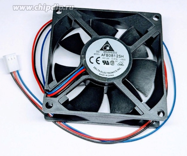 Вентилятор Delta Electronics AFB0812SH / AFB0812SH-F00 -R00 80x25мм 12V 0.51A 3pin