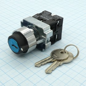 3SA8-BG33, Ключ-переключатель серии 3SA8 на 3 положения, 2NO, с фиксацией, 240В, 3А 3SA8-BG33, Ключ-переключатель серии 3SA8 на 3 положения, 2NO, с фиксацией, 240В, 3А