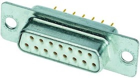 09643127240, D-Sub Standard Connectors 25P FEMALE STRAIGHT 3900 pf/ THRU HOLE