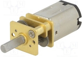 POLOLU-3079, Двигатель: DC, с редуктором, HPCB 6V, 6ВDC, 1,5А, Ось: D профиль