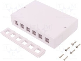 LOG-NK4033, Гнездо; корпус; Keystone; Цвет: белый; накладное; "мама"