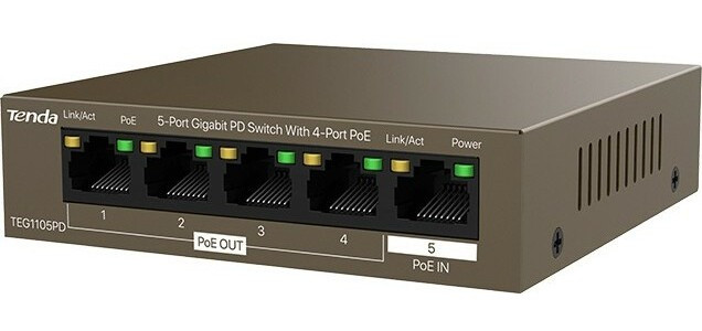 Коммутатор Tenda TEG1105PD