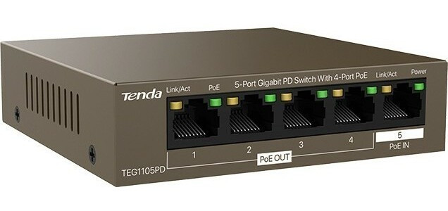 Коммутатор Tenda TEG1105PD