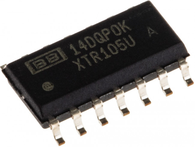 XTR105UA, Sensor Interface 4-20mA Crnt Trnsmtr w/Sensor Exc &amp; Lin