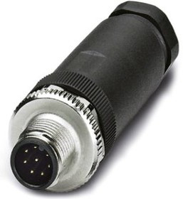 SACC-M12MS-8CON-PG9-M, Разъем Кабеля, M12, Male, 8 Positions, Обжимной Штырь, Прямой Монтаж на Кабел SACC-M12MS-8CON-PG9-M, Разъем Кабеля, M12, Male, 8 Positions, Обжимной Штырь, Прямой Монтаж на Кабел