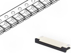 F1003WR-S-14PT, Разъем: FFC (FPC), горизонтальный, PIN: 14, SMT, 0,5А, 30мОм, 1мм