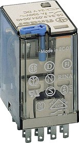 55.34.9.024.0090, Реле 4 переключ. 24VDC, 15A/250VAC 4PDT