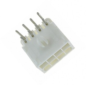 1-770970-0, Разъем питания типа провод-плата, угловой, Серия Universal MATE-N-LOK, 8 контактов, штекер, 4,14 мм 1-770970-0, Разъем питания типа провод-плата, угловой, Серия Universal MATE-N-LOK, 8 контактов, штекер, 4,14 мм