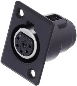 D6FDB, XLR Connectors 6P XLR F Ag/BLK NON-LOCK D6FDB, XLR Connectors 6P XLR F Ag/BLK NON-LOCK
