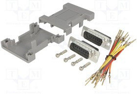 GA-1515-MM-LG-K, Переходник: адаптер, D-Sub 15pin "папа", с обеих сторон