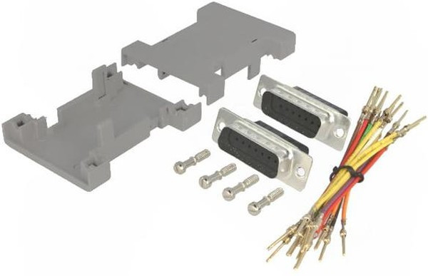 GA-1515-MM-LG-K, Переходник: адаптер, D-Sub 15pin "папа", с обеих сторон