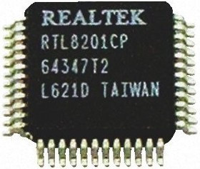 RTL8201CP-VD-LF, RTL8201CP-VD-LF, Ethernet Controller, 10Mbps MII, SNI, 3.3 V, 48-Pin LQFP RTL8201CP-VD-LF, RTL8201CP-VD-LF, Ethernet Controller, 10Mbps MII, SNI, 3.3 V, 48-Pin LQFP