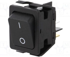 C6050ALBB1197W, Переключатель ROCKER; DPST; Пол: 2; ON-OFF; 16A/25
