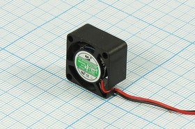 Вентилятор 20x20x10, напряжение 5В, ток 0,21А, выводы 2L, подшипник скольжения, YM0501PFS1