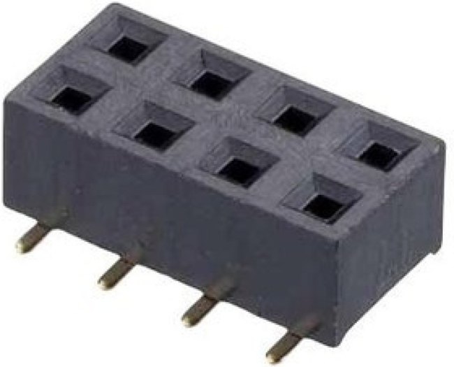 M20-7810445, PCB Receptacle, Плата - к - плате, 2.54 мм, 2 ряд(-ов), 8 контакт(-ов), Поверхностный Монтаж, M20