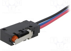 D2VW-01L1A-1M, Микропереключатель SNAP ACTION; с рычагом; SPDT; 0,1A/125ВAC