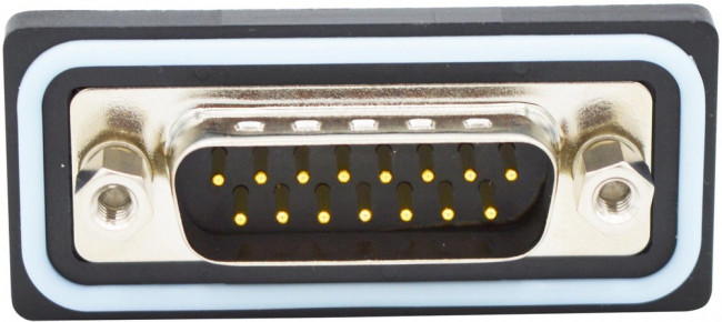 SDF-V15-113L011, SDF 15 Way Vertical PCB D-sub Connector Plug, 2.74mm Pitch, with 4-40 Screw Locks SDF-V15-113L011, SDF 15 Way Vertical PCB D-sub Connector Plug, 2.74mm Pitch, with 4-40 Screw Locks