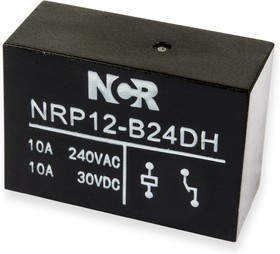 NRP-12-B-24D-H, Реле 1 разм. 24VDC / 10A, 250VAC (OBSOLETE)