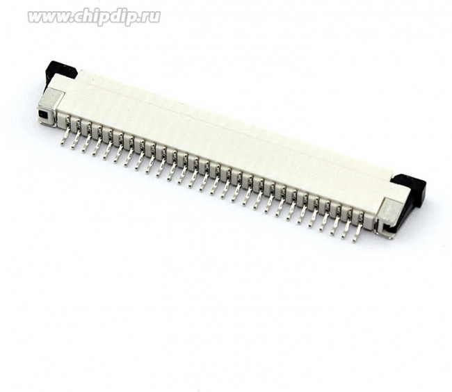 Разъем FPC Half Coverage Top Contact 1.0K-BS-28PWB 28 pin высота 2мм шаг 1мм