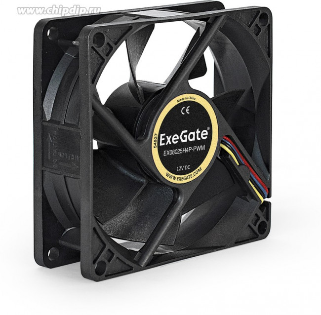 Exegate EX283379RUS Вентилятор ExeGate EX08025H4P-PWM, 80x80x25 мм, гидродинамический, 4pin, PWM, 23dBA Exegate EX283379RUS Вентилятор ExeGate EX08025H4P-PWM, 80x80x25 мм, гидродинамический, 4pin, PWM, 23dBA
