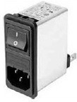 FN286B-2-06, Filtered IEC Power Entry Module, IEC C14, Medical, 2 А, 250 В AC, 2-Pole Switch