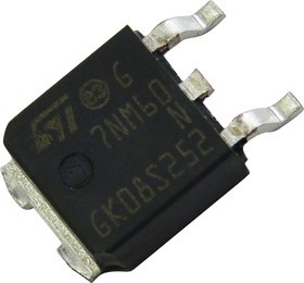 STD7NM60N, Транзистор N-МОП, полевой, 600В, 3А, 45Вт, DPAK