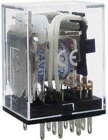 JZX-22F(D) 24VDC 3Z, Реле промежуточное 3 переключ. 24VDC, 5A/220VAC 3PDT