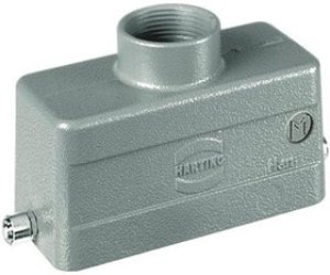 19300161442, Heavy Duty Power Connectors METAL HOOD HAN 16B 1 LVR LCKING