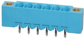 TBP02R2W-381-06BE, Pluggable Terminal Blocks Terminal block, pluggable, w screw lock, 3.81, receptical, 6 pole, blue