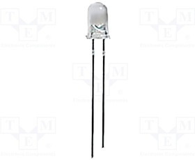 UV3TZ-390-30, LED; UV; 30°; 10?20mA; P: 40mW; ?d: 387.5?392.5nm; 3.2?3.6VDC; THT