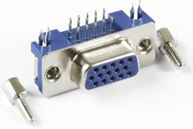 DHR15FS (DS1038-01-15F), Гнездо укороченное 15 pin высокой плотности на плату