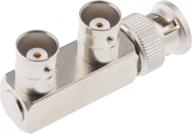 J01004A0002, Tee 50 RF Adapter BNC Plug to BNC Socket 4GHz