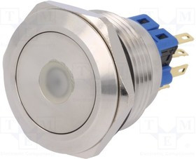 V28-21D-24B-S, Переключатель: антивандальный, Пол: 2, SPDT, 3A/220ВAC, 5A/24ВDC