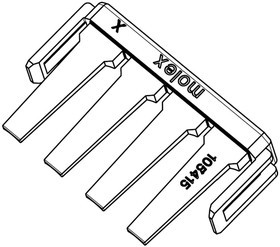105415-0002, Headers &amp; Wire Housings Mega-fit TPA 2Ckt 94 V-0 Nat