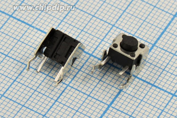 Тактовая кнопка, 7.4x 6.2x 7.0, контакты 2P+2Pкорпус, TC-0202