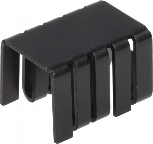 576802B00000G, Heat Sinks Plug-In Heat Sink, TO220, 4 Spring Action Clips, Vertical, 27.3 C/W, No Tab