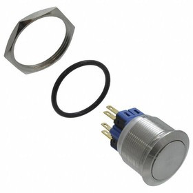 PV8F2Y0SS, Pushbutton Switches 2A 48VDC DPST OFF(ON) ON(OFF) IP65