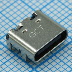 USB4105-GF-A, USB Connectors USB Type C,2.0, Rec,SMT, 0.95mmTH Shell Stakes,G/F,RA,Top Mnt,T&R USB4105-GF-A, USB Connectors USB Type C,2.0, Rec,SMT, 0.95mmTH Shell Stakes,G/F,RA,Top Mnt,T&R